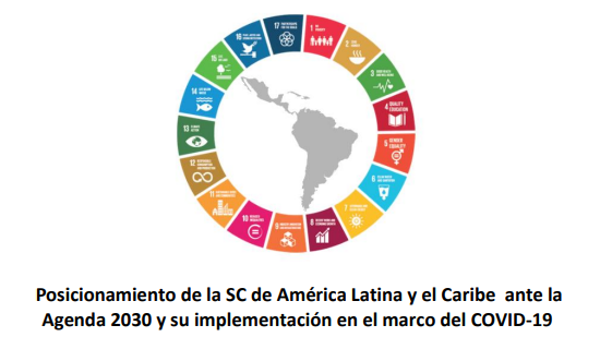 Posicionamiento de la SC de América Latina y el Caribe ante la Agenda 2030 y su implementación en el marco del COVID-19